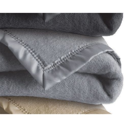 Couverture 180x220 Cm Polyester / Viscose Gris