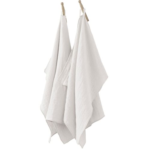 Lot De 2 Essuie-Mains 50x70 Cm Gaze De Coton Chantilly