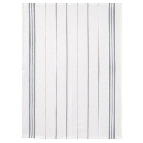 Lot De 2 Torchons 50x70 Cm Coton Raye Stone
