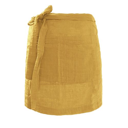 Tablier 45x80 Cm Gaze De Coton Safran