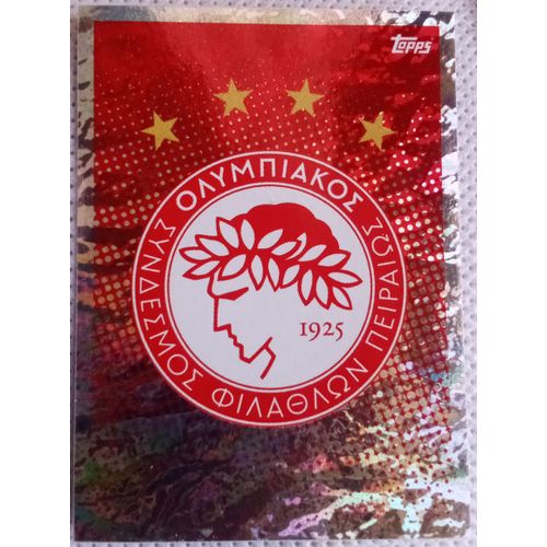 Uefa Champions League 2020 / 2021 - Olympiakos Le Pirée Pof 65 - Topps Sticker (Foot, Autocollant, Image, Vignette)