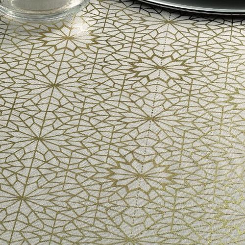 Nappe 150x300 Cm Polyester À Motifs Stella Jaune