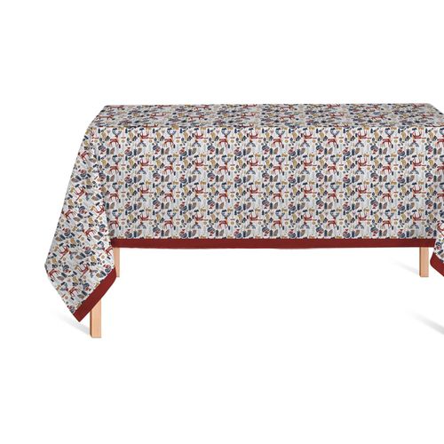 Nappe 150x250 Cm Polyester À Motifs Christmas