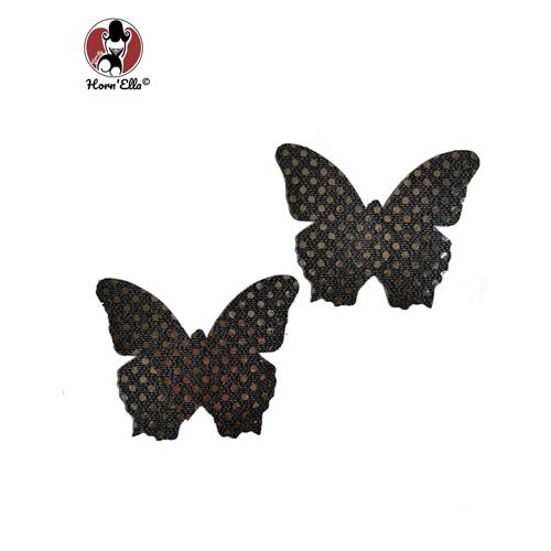 Caches-Tétons Nippies Papillons - Noir