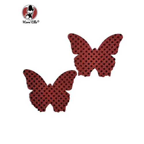 Caches-Tétons Nippies Papillons - Rouge