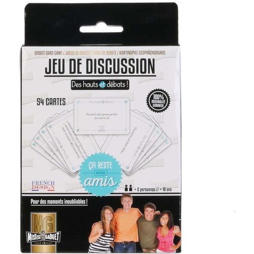 jeu de discussion des hauts et débats 54 cartes