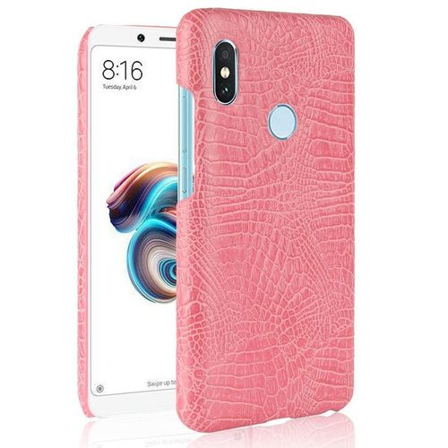 Xiaomi Redmi Note 5 Pro Étui Pour Classique Élégant Housse De Protection Mode Classique D'alligator Anti Éraflure Compatibilité - Couleur Rose