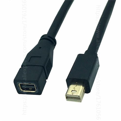 adaptateur Thunderbolt 2 à angle droit, convertisseur mâle-femelle à 90 degrés, 0.3m, câble mini displayport