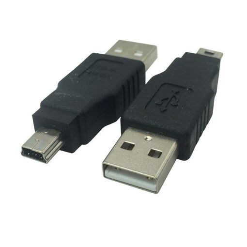 Adaptateur USB A vers Mini USB mâle vers mâle