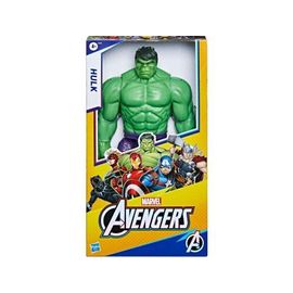 Figurine Deluxe Hulk 30 Cm - Heros Titan Marvel Avengers - Set Super Heros Dc + 1 Carte Tigre - Jouet Garçon Dc