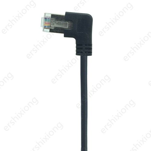 Convertisseur de câble RJ45 mâle à femelle, Angle Rgiht 90 degrés, montage sur panneau à vis, Ethernet LAN, Extension réseau, 0.3m 0.6m