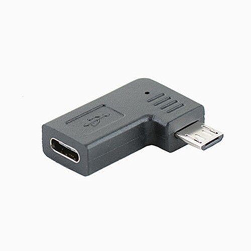 Connecteur adaptateur Micro USB Type C femelle vers mâle, connexion futurale numérique à angle droit, adaptateur à 90 degrés