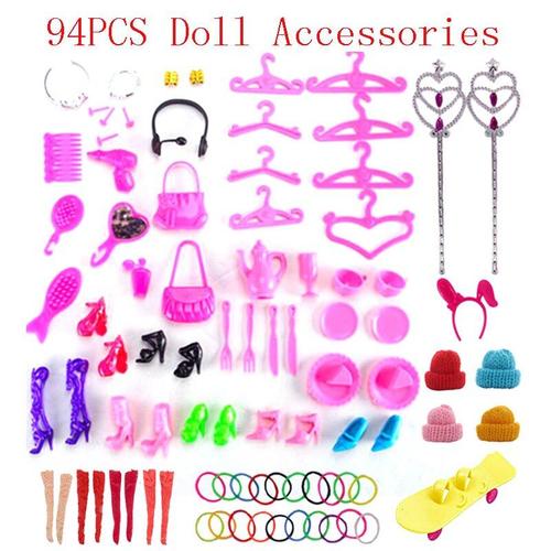 Taille B1069 Barbie Accessoires = Vêtements Cintres À Chaussures, Lunettes, Bijoux, Sacs À Main, Baguettes Magiques, Vaisselle, Outils De Coiffure