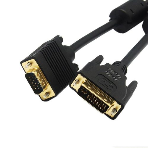 Adaptateur de câble DVI 24 + 5 vers VGA mâle vers VGA, convertisseur de câble vidéo numérique, moniteur PC, projecteur HDTV