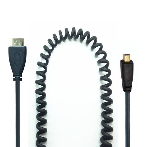 Câble Micro HDMI plaqué or 1.4V, cordon à angle droit mâle 3D 1080P pour tablette de téléphone HDTV PS3 XBOX caméra GoPro