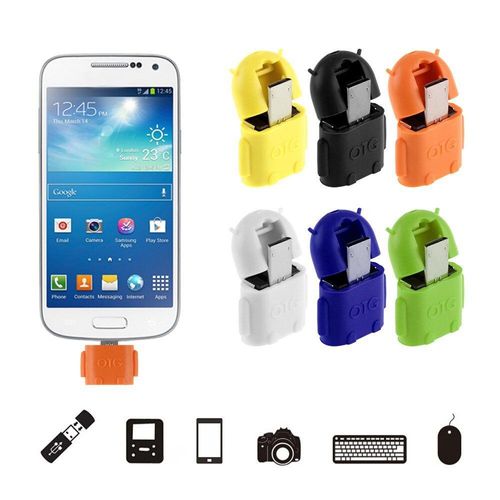 Adaptateur Mini Usb Otg coloré pour Samsung, HTC, Xiaomi, Sony, LG, Android, lecteur de carte OTG