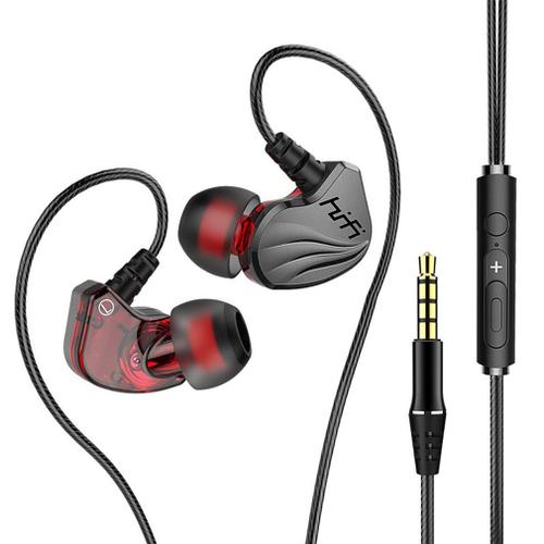 Écouteurs filaires hi-fi pour Redmi Note 8 oreillettes de sport et de jeu avec basses réduction du bruit 3.5mm