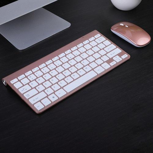 Mini clavier et souris sans fil 2.4GHz, 4 couleurs, pour Mac, PC, ordinateur portable, nouveau