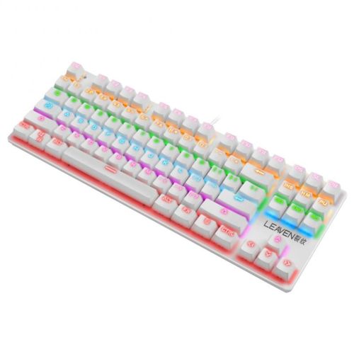 Clavier mécanique étanche à 87 touches, axe vert, à la mode, pour jeu, notebook, professionnel, bureau