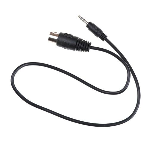 Câble Audio stéréo mâle 0.5m 5P Din MIDI, prise mâle vers 3.5mm 1/8in TRS pour lecteur CD et Smartphone MP3