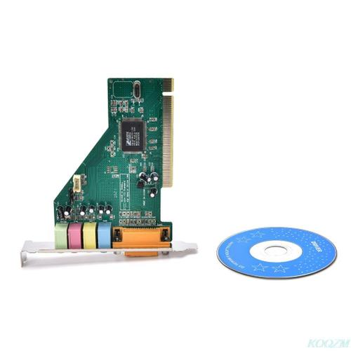 Carte son PC PCI 4 canaux 5.1 Surround 3D, avec Port MIDI de jeu, pour Windows 98/ 2000/XP/N