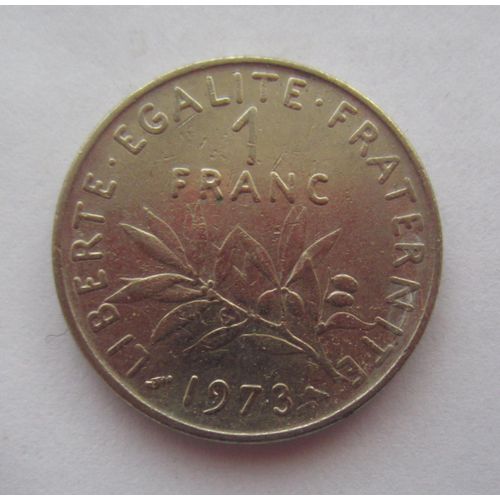 Pièce France 1 Franc 1973 Semeuse Roty Nickel