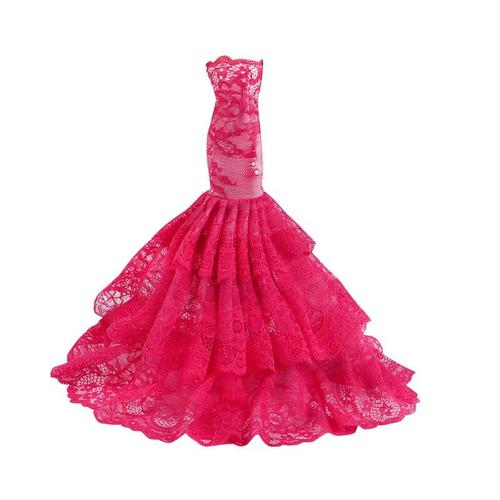 Taille Style 08 Robe De Princesse Barbie Pour Barbie, Tenue De Soirée, De Bal, De Mariage, Faite À La Main, Accessoires De Poupée De Haute Qualité, 30cm