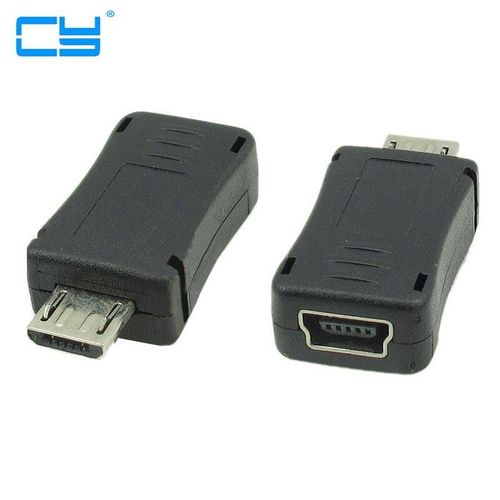 Adaptateur Micro USB mâle vers Mini USB femelle, convertisseur de connecteur pour téléphones mobiles MP3