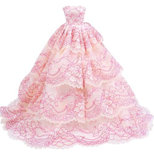 Taille Style 07 Robe De Princesse Barbie Pour Barbie, Tenue De Soirée, De Bal, De Mariage, Faite À La Main, Accessoires De Poupée De Haute Qualité, 30cm