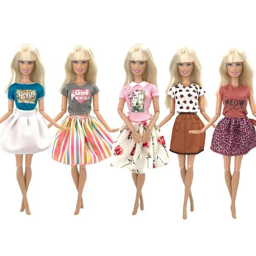 NK-Vêtements de mode faits à la main pour robe Barbie pour bébé fille,  accessoires de beurre, cadeau, 03/Casual, 1/6, ensemble de 6 pièces -  AliExpress