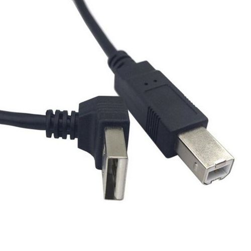 Câble USB 2.0 mâle vers B coudé à 90 degrés 20cm, 5 pièces, câble USB B mâle vers mâle pour disque dur d'imprimante et de scanner