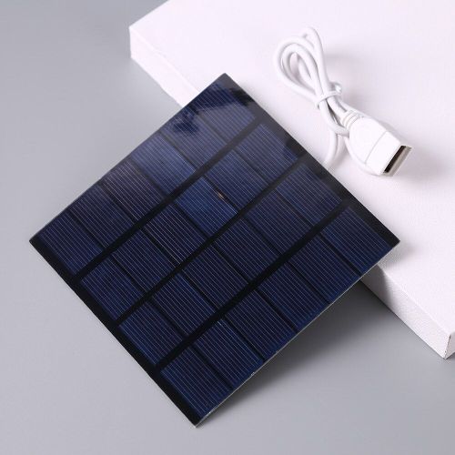 Panneau Solaire En Polysilicium Pour L'étude, Chargeur De Batterie En Plein Air, Voyage Usb, Bricolage Pour La Lumière, Batterie De Téléphone Portable