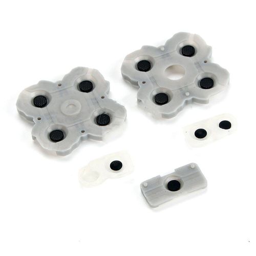 Jeu de pièces de rechange pour manette Sony Playstation 4 PS4, boutons en Silicone conducteurs, coussinets en caoutchouc