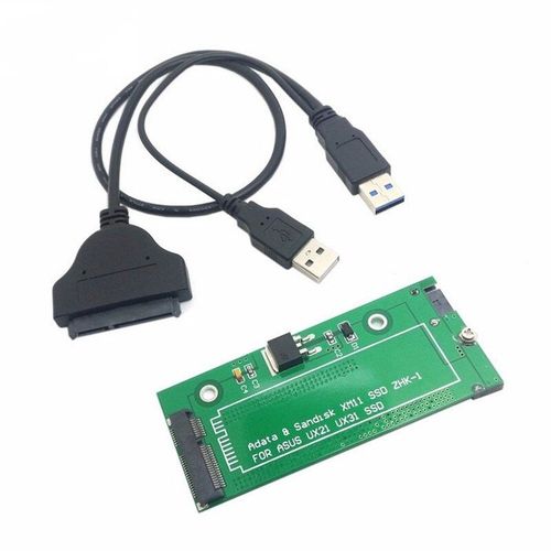 Adaptateur SATA USB 3.0, 2.5 pouces, carte adaptateur USB 3.5, câble connecteur pour ASUS EP121 UX21 UX31, SANDISK adapata XM11 SSD