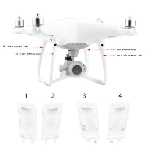 Couvercle D'antenne En Plastique Pour Drone Phantom 4 Pro Pièces/Ensemble Dji Phantom 4, Pièces De Réparation Décoratives, Accessoires Pour Train D'atterrissage-Générique