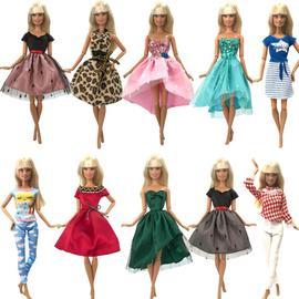 Taille V Robe de princesse pour poupée, lot de 10 pièces, costume de soirée  chic pour barbie, accessoire de tenue à la mode, meilleur cadeau pour fille