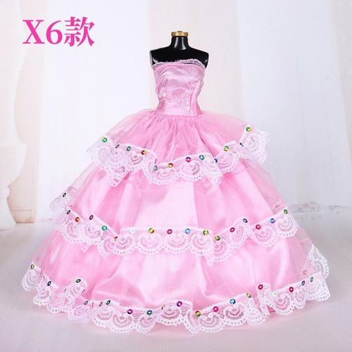 Taille X6 Robe De Princesse Ou De Soirée 29cm, Nouvelle Marque 25 Sortes De Vêtements A La Mode Pour Barbie Dol, Meilleur Cadeau Pour Fille