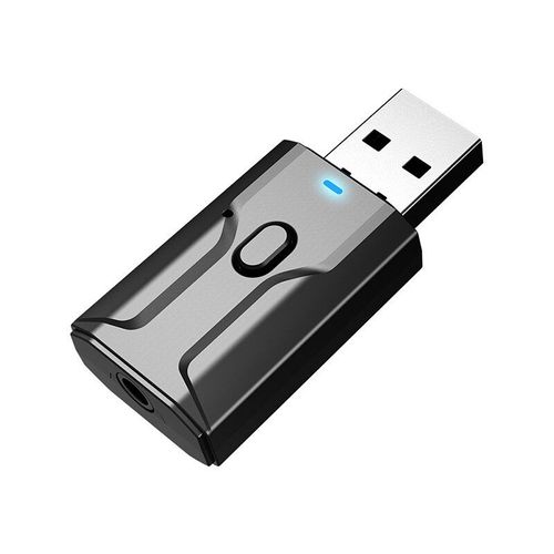 Transmetteur récepteur Audio sans fil, compatible Bluetooth 5.0, adaptateur USB deux en un, Microphone, adaptateur Audio, récepteur Jack 3.5mm