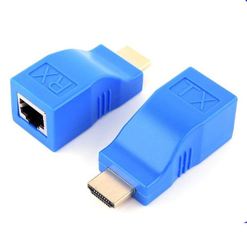 Adaptateur de Signal compatible HDMI 4K, Extension jusqu'à 30m sur câble Ethernet CAT5e / 6 UTP LAN, Ports RJ45, adaptateur réseau