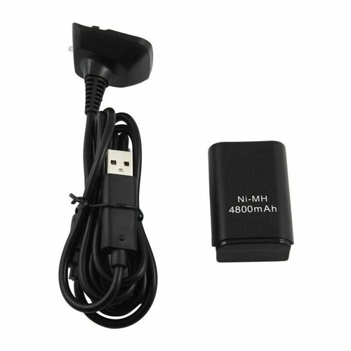 Station De Charge Rechargeable Pour Manette Sans Fil Xbox 360, 4800mah