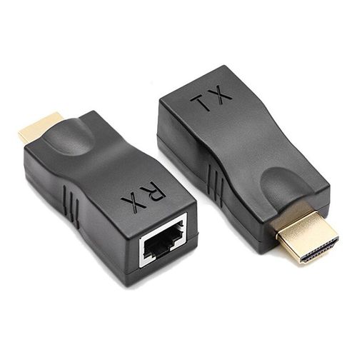 Prolongateur HDMI 4K pour Extension HDMI jusqu'à 30m, câble Ethernet UTP CAT5e/CAT6, Ports RJ45, réseau LAN