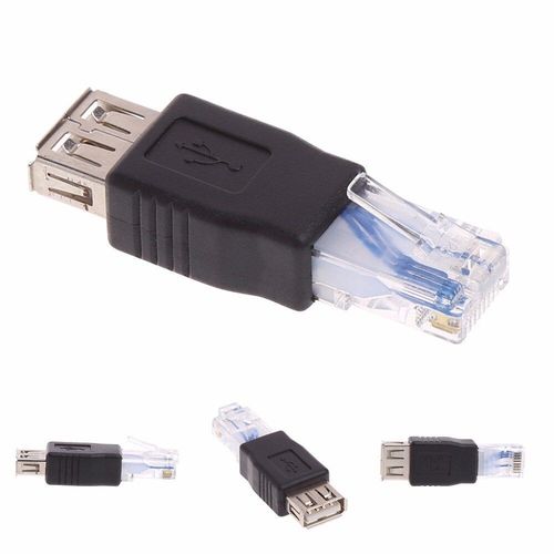 Adaptateur de prise USB Type A femelle vers RJ45 mâle Ethernet LAN, routeur réseau