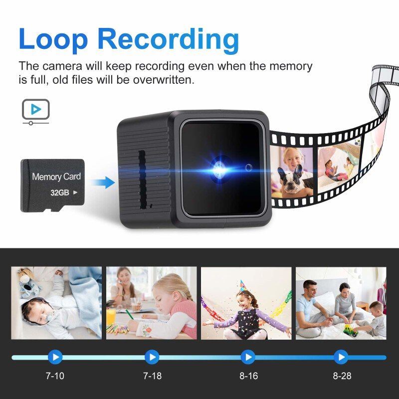 Mini camra de surveillance 1080P, avec dtection de mouveme... - 2