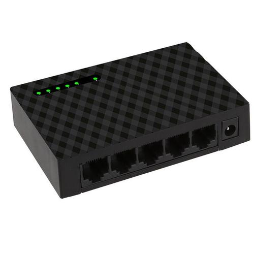 Commutateur réseau Gigabit Ethernet RJ45 LAN, 5 ports, 10/100/1000Mbps, rapide, commutateur réseau de bureau, avec prise EU/US, adaptateur d'alimentation