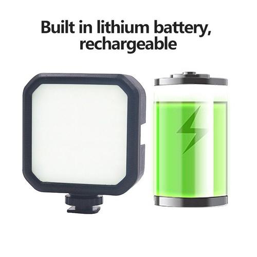 Mini lampe LED 7W 3000K 7000K, 1 pièce, panneau rechargeable 2000mAh, éclairage vidéo pour Tik tok