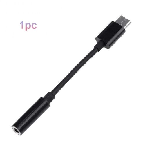 Adaptateur USB Type C pour prise jack d'écouteurs 3,5 mm, câble audio convertisseur, USB C, pour smartphone de modèle Mate 10 Pro, 20, 30, P10, P20, P30 Pro