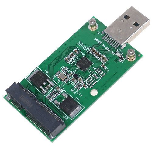 Carte adaptateur Mini USB 3.0 vers PCIE mSATA SSD externe PCBA, 1 pièce
