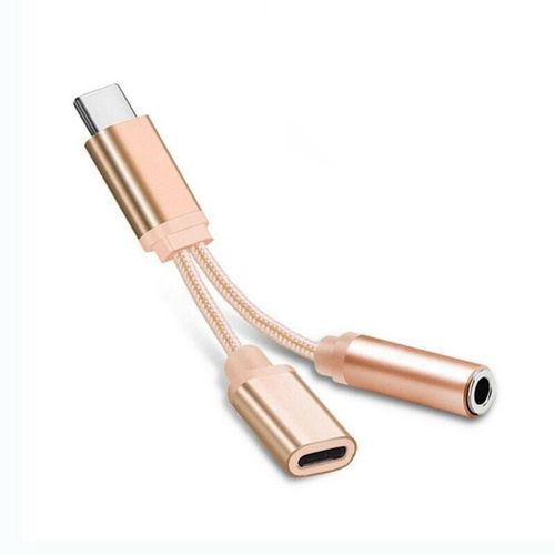Adaptateur de casque 2 en 1, Usb type c à 3.5mm, câble Jack Audio, pour Samsung S20 Plus, Xiaomi Huawei, nouveau