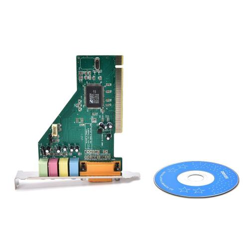 Carte son PC PCI 4 canaux 5.1 Surround 3D, avec Port MIDI de jeu, pour Windows XP/7/8/10