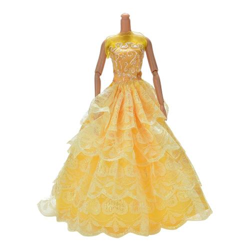 Taille Style 7 Robe Élégante Pour Poupée Barbie, Tenue De Soirée, Petite Robe Noire, Vêtement Pour Poupées Articulées Bjd 1/6, Joli Cadeau, 1 Pièce,